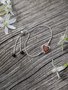 Silver bracelet with amber “Heart”