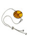 Silver bracelet with amber “Tree of Life”