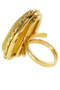 Silver ring with gold plated “Entourage”