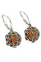 Earrings made of amber balls “Eileen”