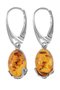 Earrings with amber “Flight of Butterflies”