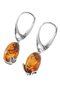 Earrings with amber “Flight of Butterflies”