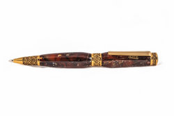 Pen decorated with amber SUV000659-001