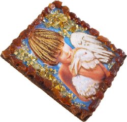 Souvenir magnet “Angel Boy with a White Rabbit”