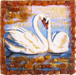 Souvenir magnet “Swans”