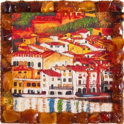 Souvenir magnet “Malcesine Castle on Lake Garda” (Gustav Klimt)