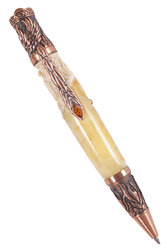 Pen decorated with amber SUV001007-001