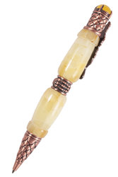 Pen decorated with amber SUV001005-001