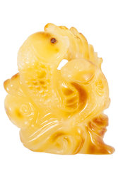 Amber figurine “Koi carps”