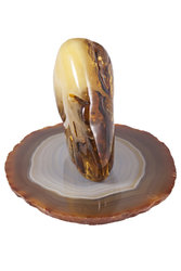 Souvenir “Amber stone on an agate stand”