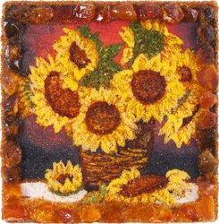 Souvenir magnet “Sunflowers in a vase”