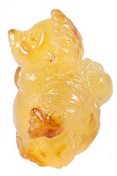 Amber figurine “Hedgehog with apples”