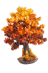 Tree with amber stones