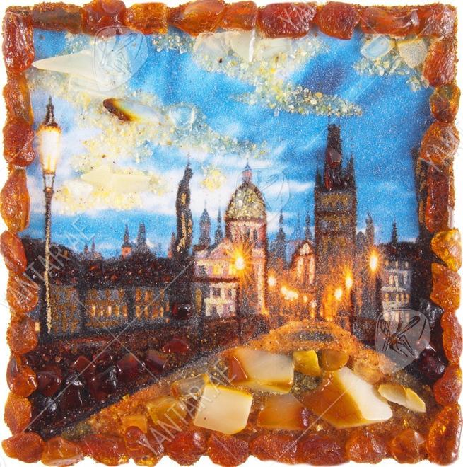 Souvenir magnet “Evening Charles Bridge. Prague"