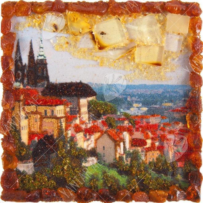 Souvenir magnet “Panorama of Prague”