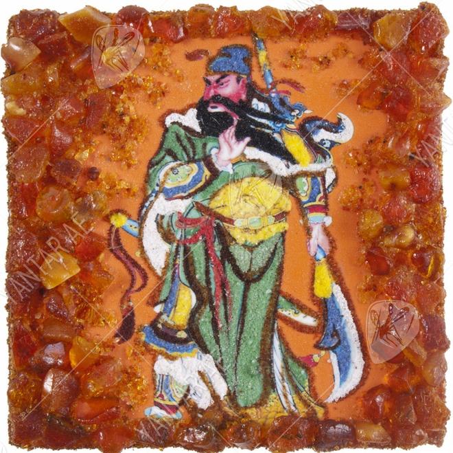 Souvenir magnet “Sacred Warrior Guan Yu”