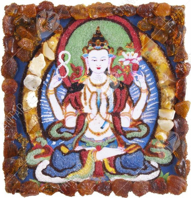 Souvenir magnet “Four-armed Avalokiteshvara”