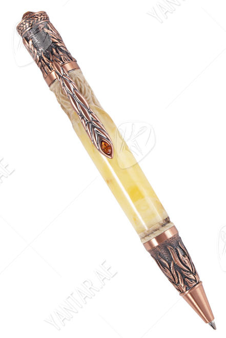 Pen decorated with amber SUV001007-001