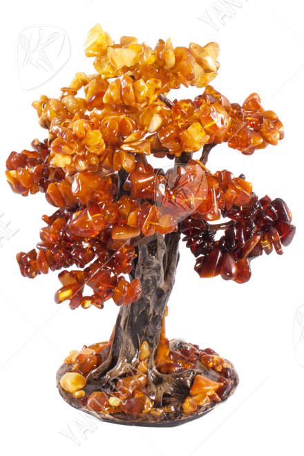 Bonsai tree with amber