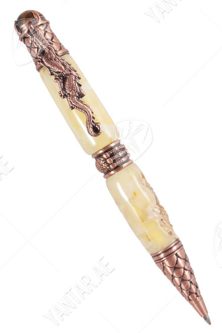 Pen decorated with amber SUV001005-001