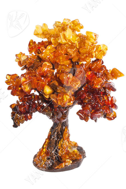 Tree with amber stones