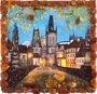 Souvenir magnet “Charles Bridge in the evening light. Prague"