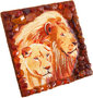 Souvenir magnet “Lion and lioness”