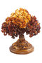 Bonsai tree with amber stones